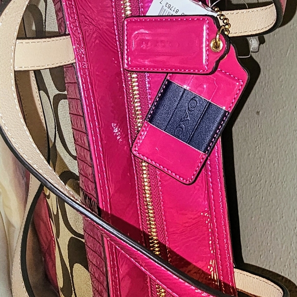Pink Coach Purse - Picture 6 of 12